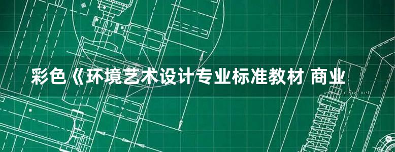 彩色《环境艺术设计专业标准教材 商业空间设计 》王晖  2017年版